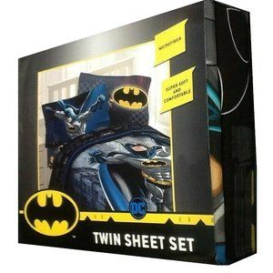 new Batman Guardian Speed Super-Soft 3-piece Twin Sheet Set - Black, Gray, Blue